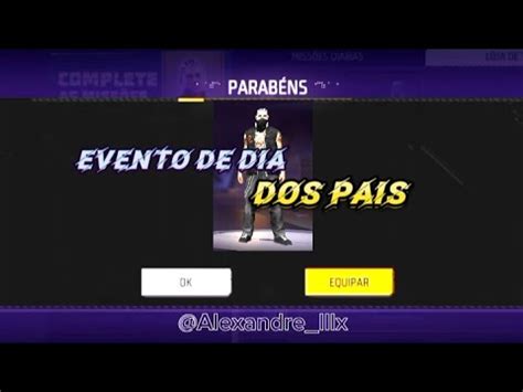 Evento Do Dia Dos Pais Free Fire Youtube