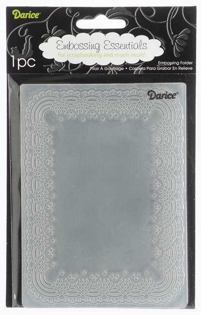 Darice-Embossing Folder- (Size A2) - Doily Lace