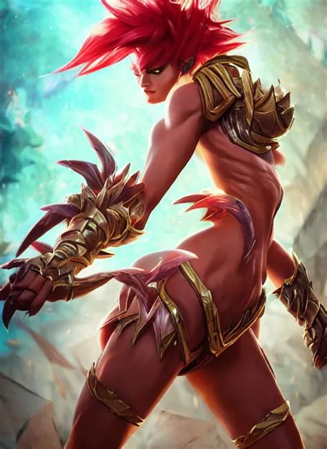 Angry Shyvana From League Of Legends Semi Dragon Stable