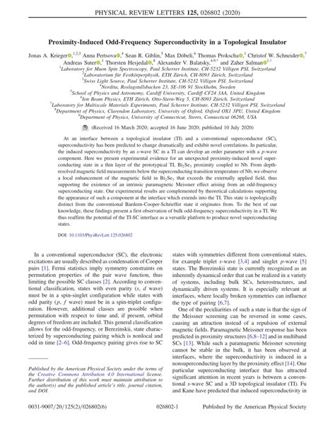 PDF Proximity Induced Odd Frequency Superconductivity In A