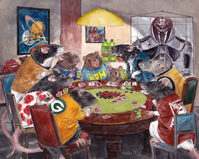 The Art of The Illustrated Rat: Rats Playing Poker