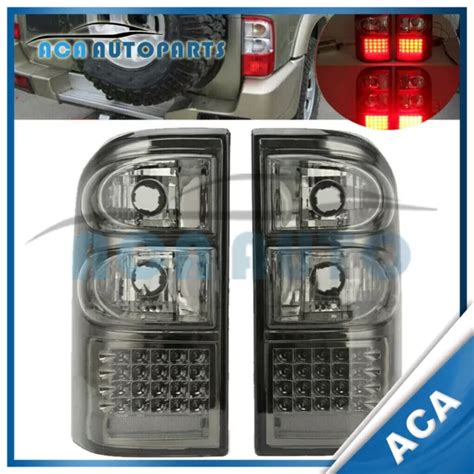 Au Pair Led Smoked Black Tail Light Rear Lamp For Nissan Patrol Y Gu