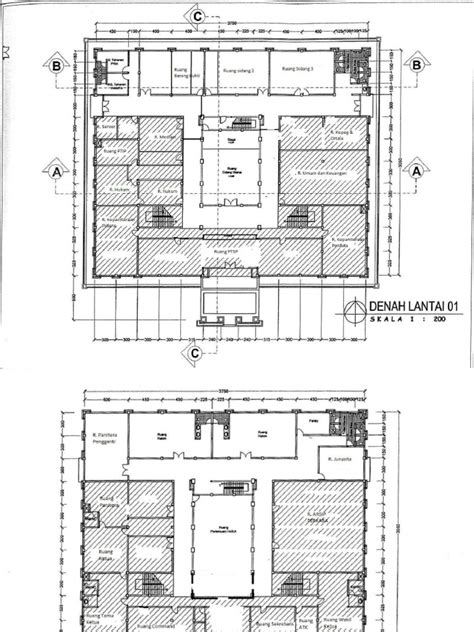 Denah Gedung Kantor Pn Gorontalo Lantai 1 And 2 1 Pdf