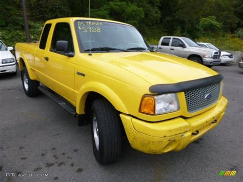 2001 Chrome Yellow Ford Ranger Edge Supercab 4x4 86037067 Photo 5