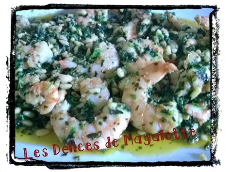 Gambas sautées Recette par Les délices de Magalette