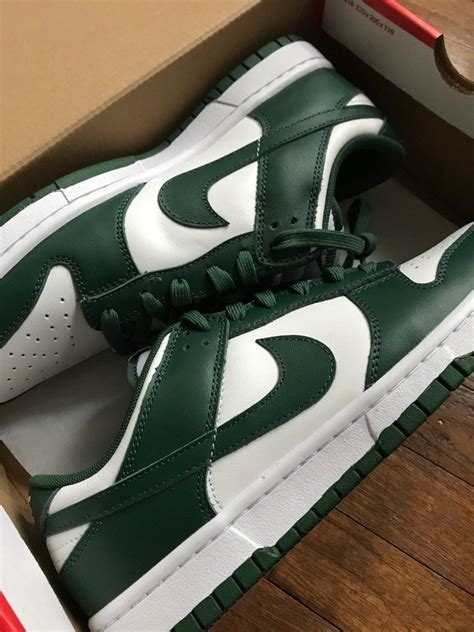 Nike Dunk Low Spartan Green Men S Fashion Footwear Sneakers On Carousell