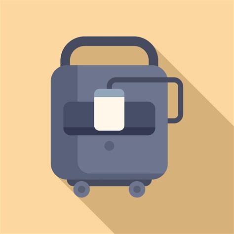 Canister Concentrador De Oxigénio ícone Vetor Plano Respiração Móvel