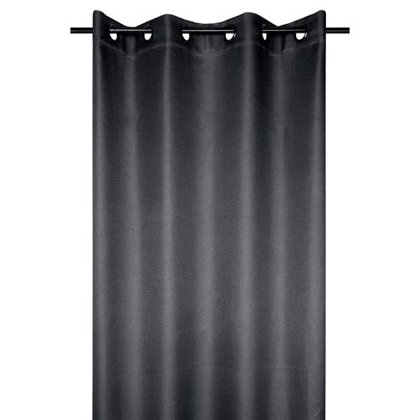 Rideau Occultant Isolant 140 X 260 Cm Copenhague Gris Anthracite