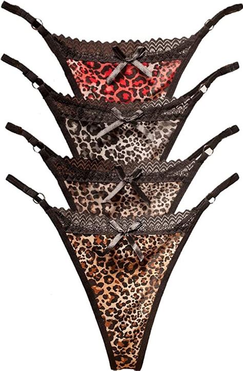 Vicsec Sexy Lace G String Panties For Women Flower Embroidery Underwear