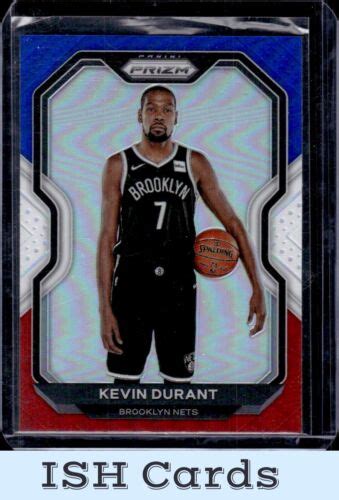 2020 21 Panini Prizm Kevin Durant Red White Blue Prizms 81 Brooklyn