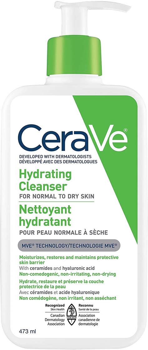 CeraVe Hydrating Face Wash | Daily Facial Cleanser for Dry Skin ...