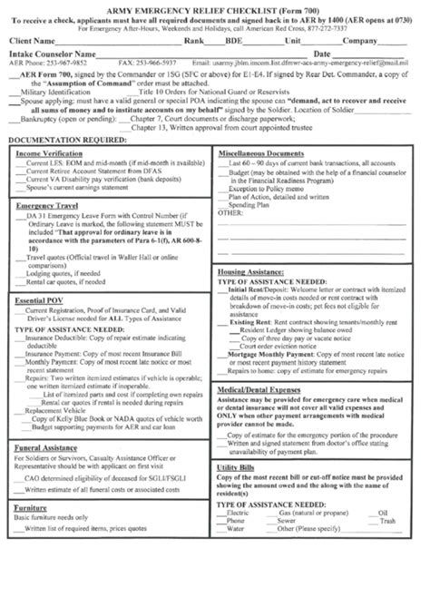 Aer Form 700 Fillable Printable Forms Free Online