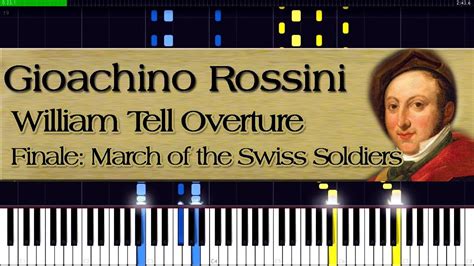 Gioachino Rossini William Tell Overture Finale Piano Tutorial Youtube