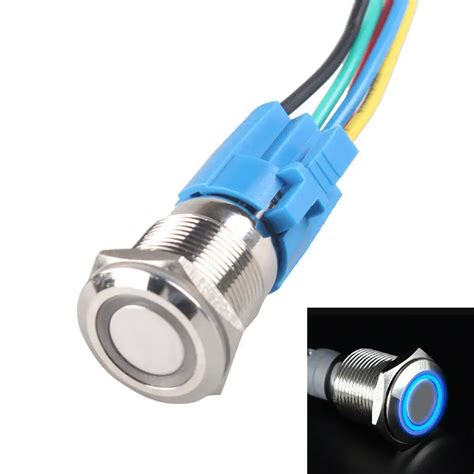 Business Industrial Durable V Led Mm Car Momentary Push Button