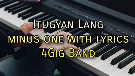 Itugyan Lang Minus One Piano Accompaniment With Lyrics Bisaya Christian Song Youtube