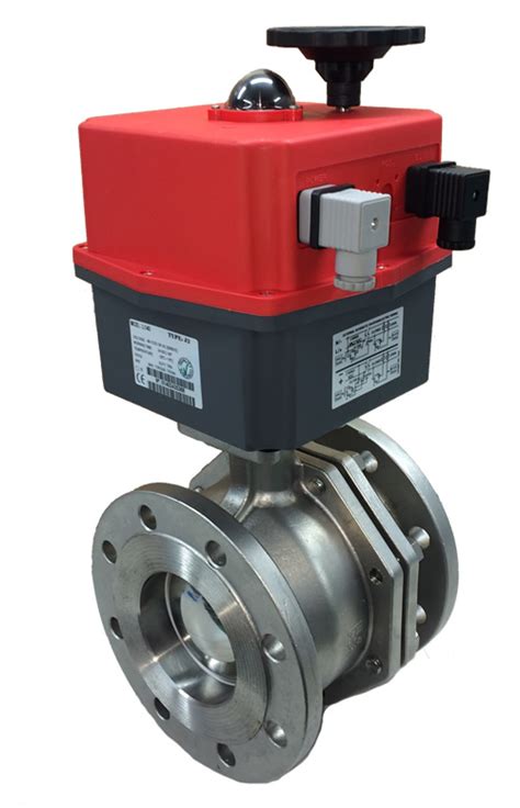 Genebre Electric Stainless Steel Ball Valve With J J Actuator Flanged