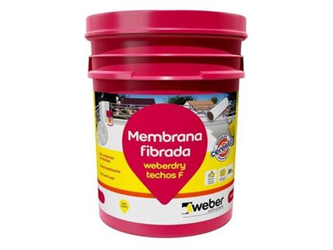 Weber Techos F Membrana Liquida Fibrada X 20kg