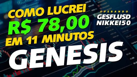 Lucrando Ao Vivo Na Genesis Operando A Nikkei Youtube