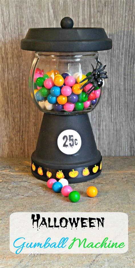 DIY Halloween Gumball Machine Easy Craft Project For Halloween