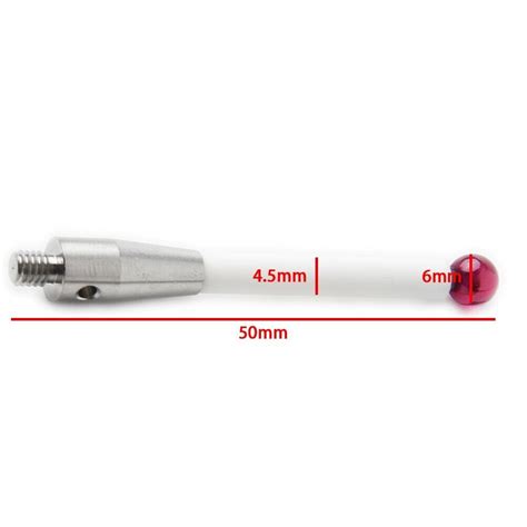 Cmm Touch Probe Stylus Mm Dia Rubine Ball Ceramic Stem M Cmm A