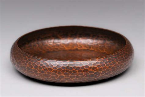 Small Roycroft Hammered Copper Bowl C California Historical Design