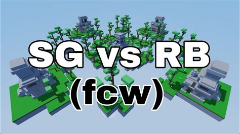 Sg Vs Rb Friendly Clan War Roblox Bedwars Youtube