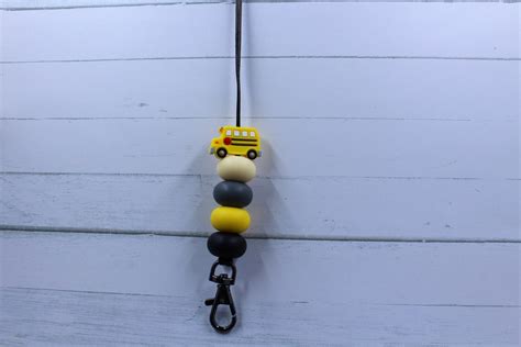 Bus Lanyard Teacher Lanyard - Etsy