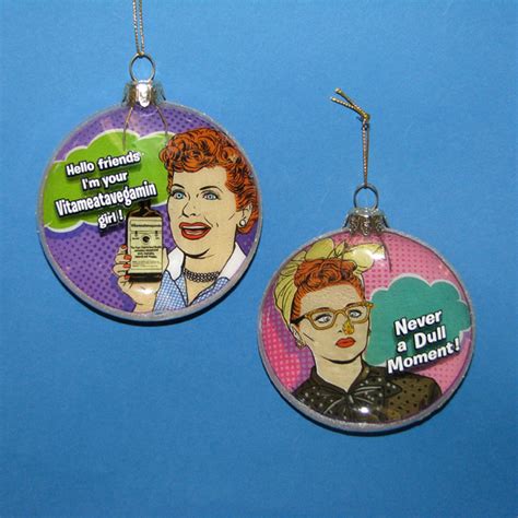 I Love Lucy Decoupage Christmas Postcard Ornament | Lucystore.com