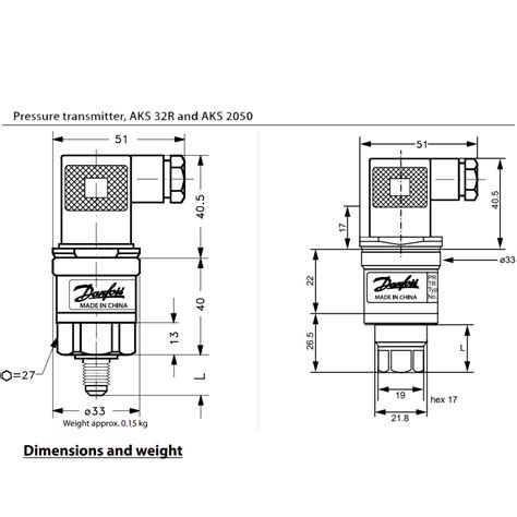 Hunter Liberty Corp Danfoss Pressure Transmitter Aks R Npt