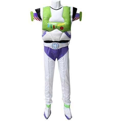 Free Shipping High Quality Adult Muscle Buzz Lightyear Costume Shoes Full Set Halloween Cosplay