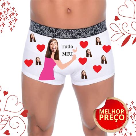 Cuecas Personalizadas Do Seu Jeito Foto Frase Shopee Brasil