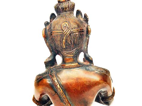 10 Tibetan Buddhist Deity Primordial Buddha Vajradhara In Brass