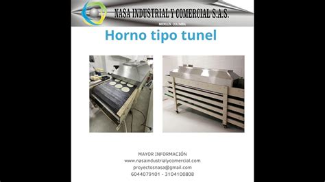 Horno tipo túnel para asado de arepas YouTube