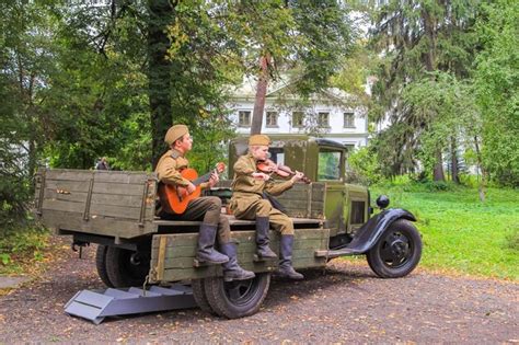 Reconstrucción De Los Tiempos De La Gran Guerra Patriótica Foto Premium