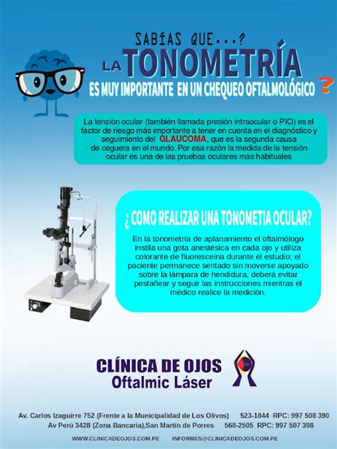 Clínica de Ojos Oftalmic Láser LA TONOMETRÍA