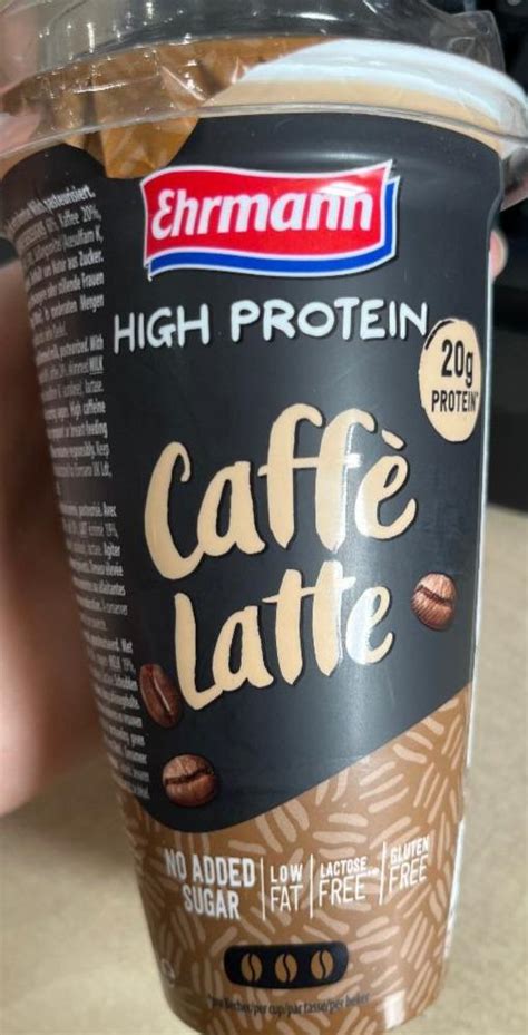 High Protein Caff Latte Ehrmann Kalorie Kj A Nutri N Hodnoty