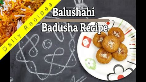 Badusha Recipe In Tamil How To Make Easy Balushahi Badusha