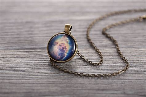 Nebula Necklace Carina Nebula Nebula Pendant Galaxy Series Etsy