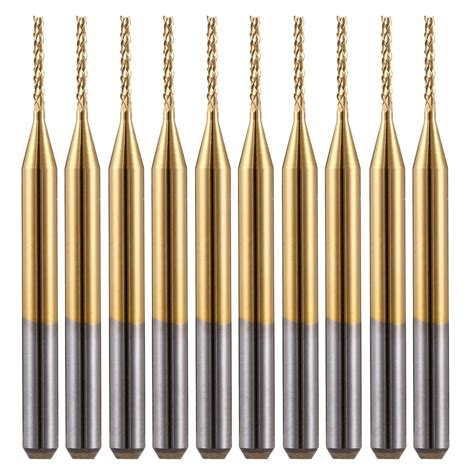 HOZLY 3 175X1 0X7MM Titanium Coated Down Cut End Mills Carbide PCB