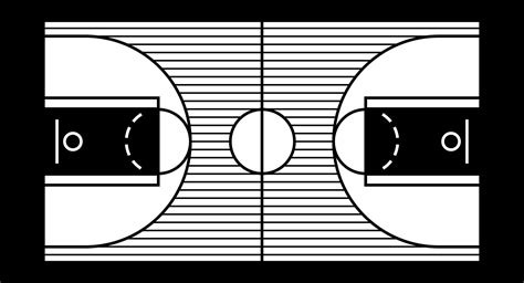 Ilustração em vetor de uma quadra de basquete de madeira 550510 Vetor