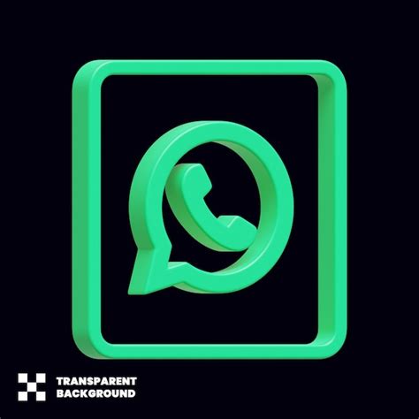 Premium PSD | Whatsapp icon 3d 