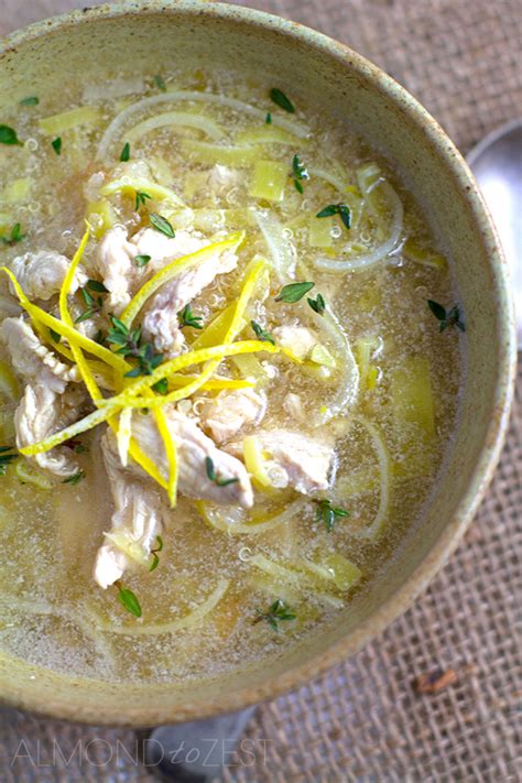 Chicken Ginger Lemon And Quinoa Soup