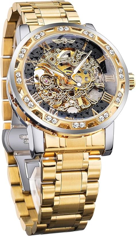 Retro Steampunk Skeleton Automatic Diamond Royal Carving Men S Watches