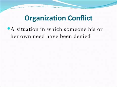 Organization Conflict1 Ppt