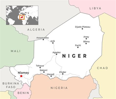 Mapa D De N Ger Con Fronteras De Regiones Y Su Capital Vector Premium