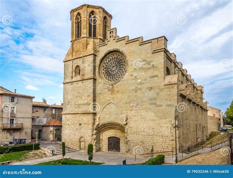 Cathedral of Saint Michel in Carcassonne - France Stock Photo - Image ...