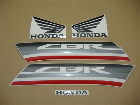 Honda Cbr 600f 2012 Decals Set Full Kit Whiteblack Version Moto