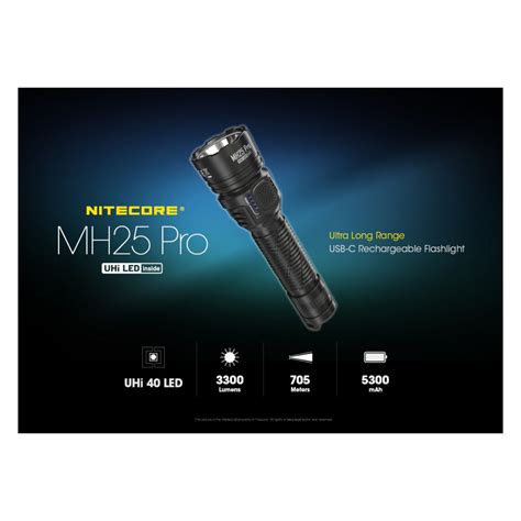 Nitecore Mh Pro Ultra Long Range Led Flashlight