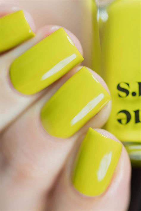 Hustle Is A Bright Chartreuse Yellow Creme Nail Polish Our Creme