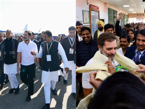 Rahul Gandhi Arrives In Imphal To Kickstart Bharat Jodo Nyay Yatra